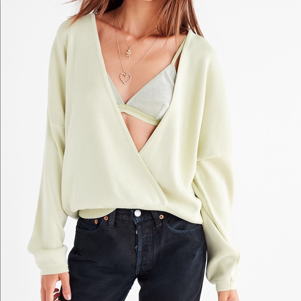 🌈NEW UO Erin Surplice Sweater